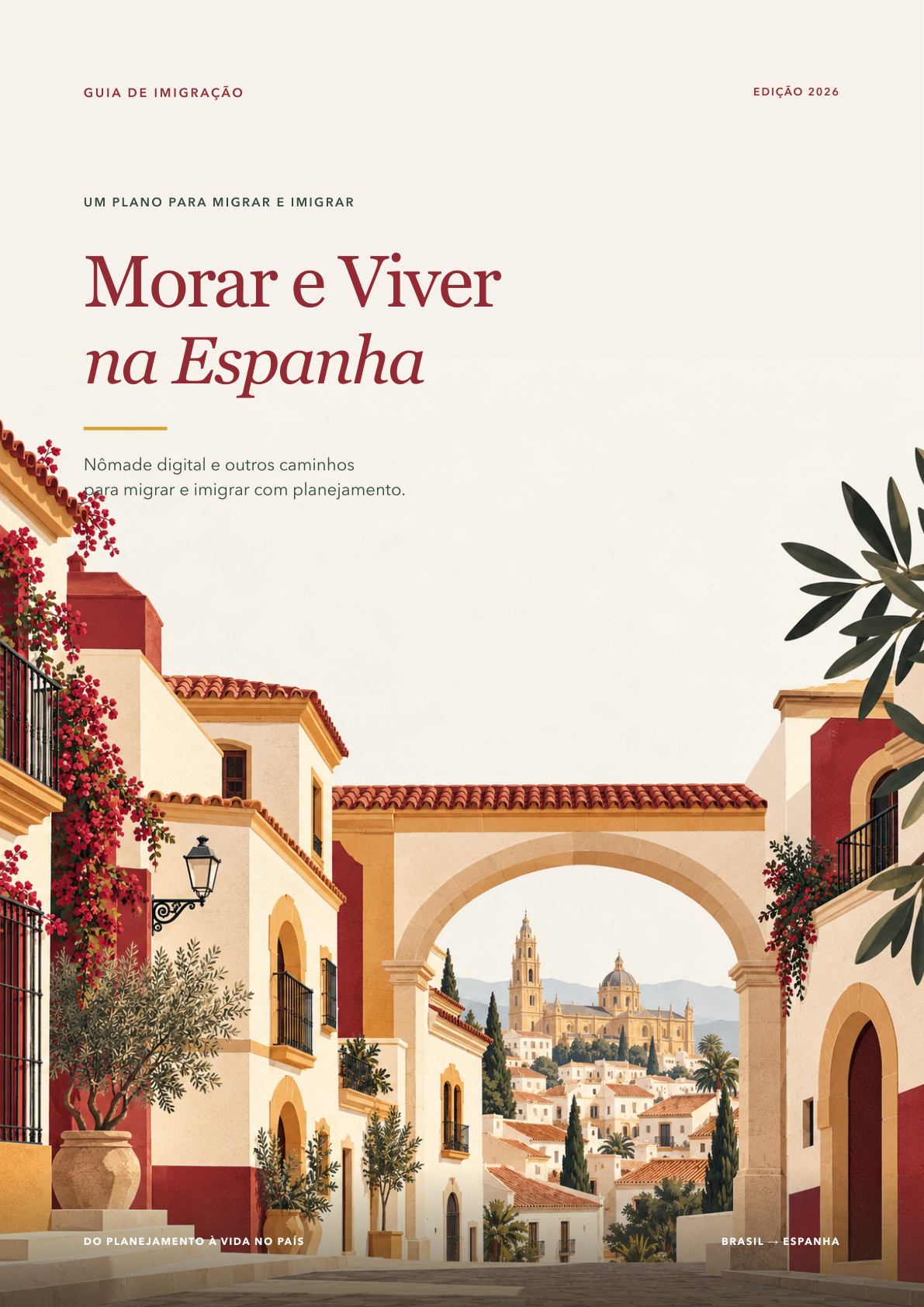 Capa do guia completo Morar e Viver na Espanha